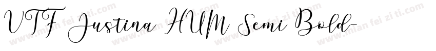 VTF Justina HUM Semi Bold字体转换
